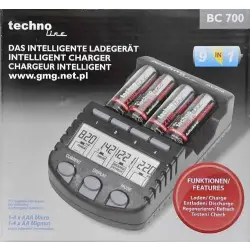 Ładowarka TECHNOLINE BC700 z wyświetlaczem LCD ładowarka procesorowa